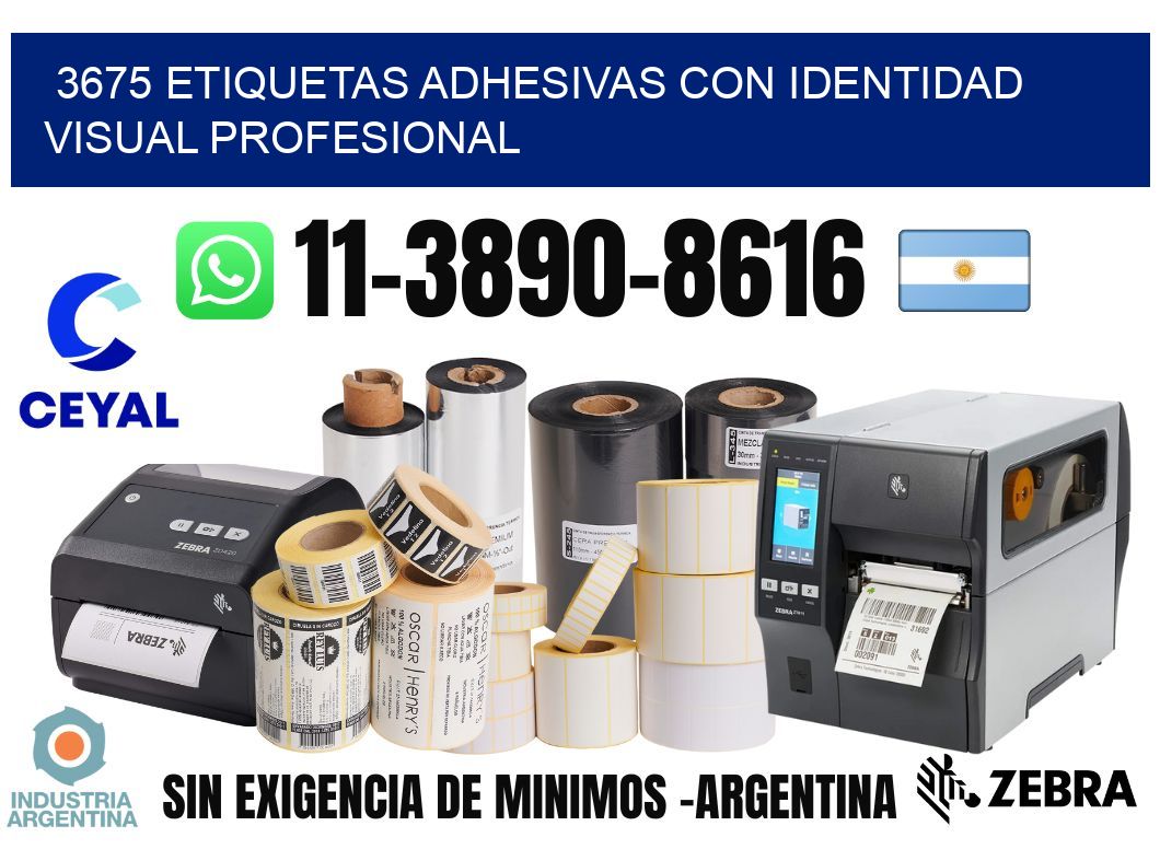 3675 Etiquetas adhesivas con identidad visual profesional