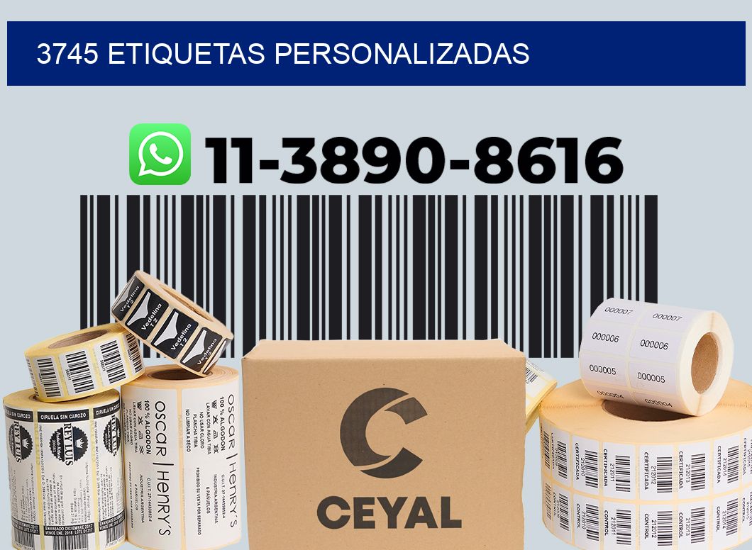 3745 etiquetas personalizadas