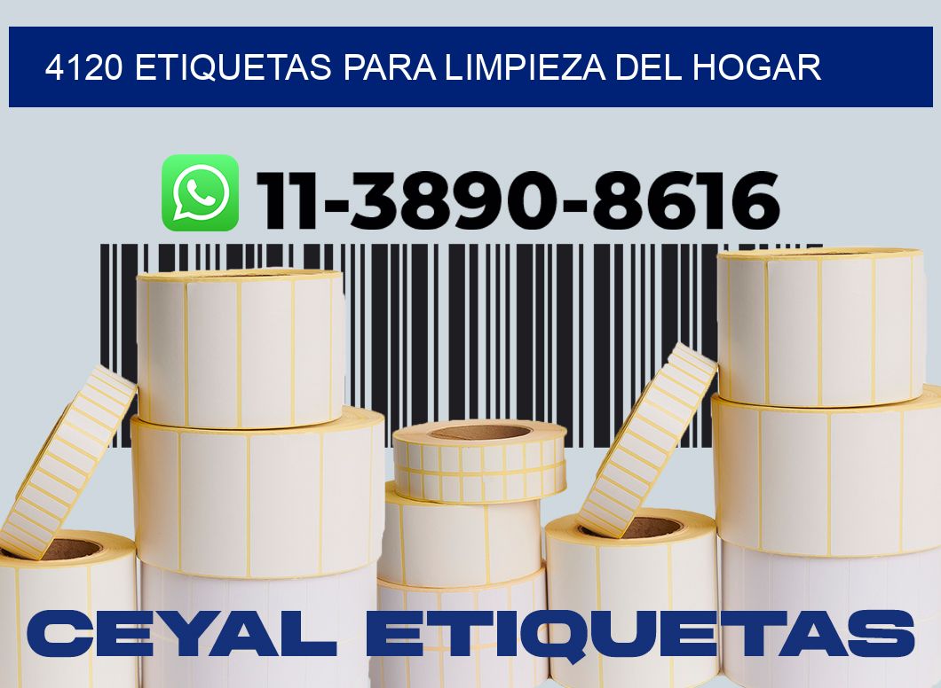 4120 Etiquetas para limpieza del hogar