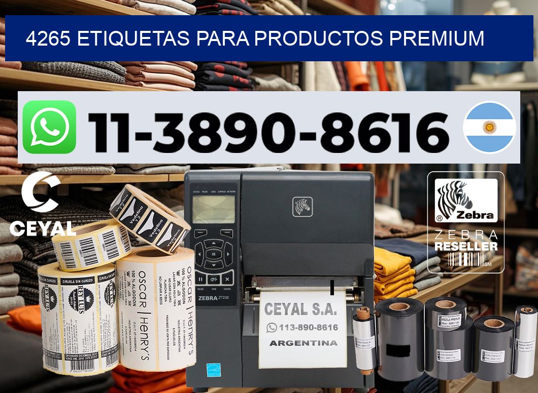 4265 Etiquetas para productos premium
