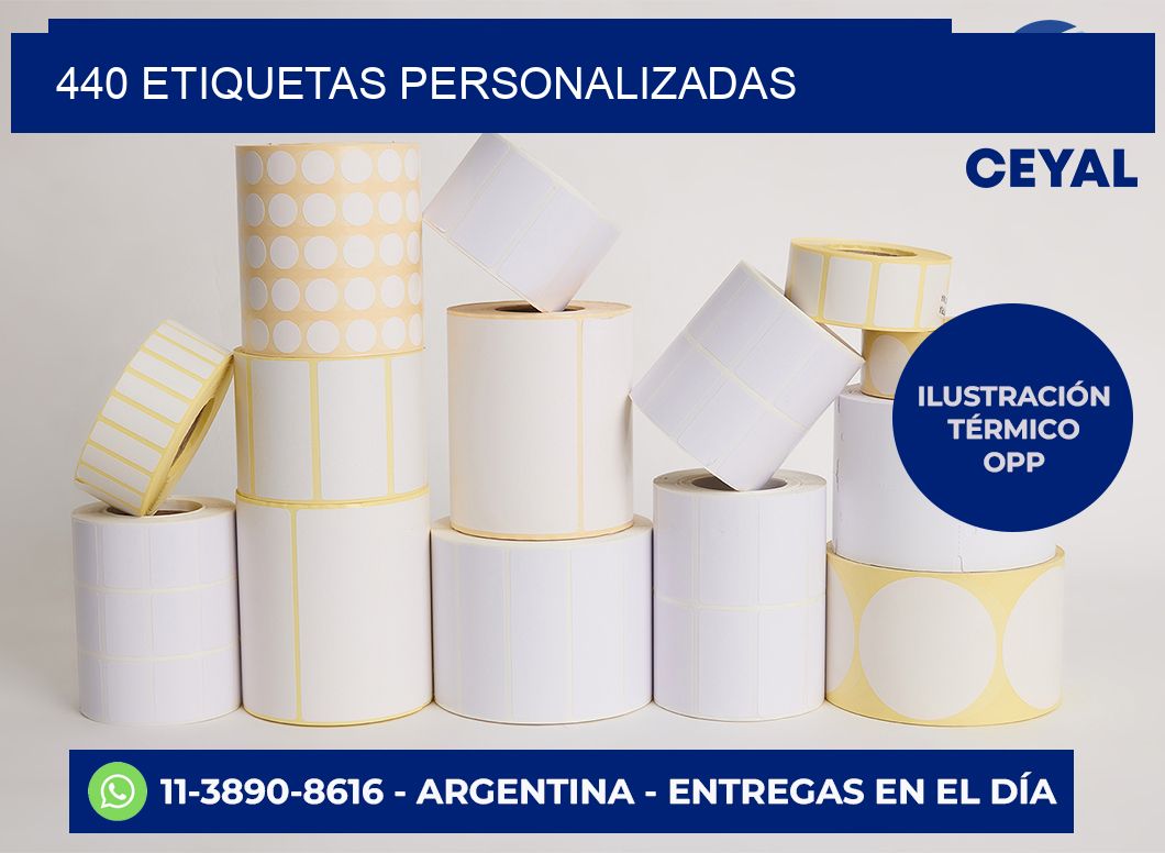 440 etiquetas personalizadas