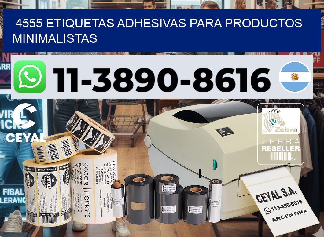 4555 Etiquetas adhesivas para productos minimalistas