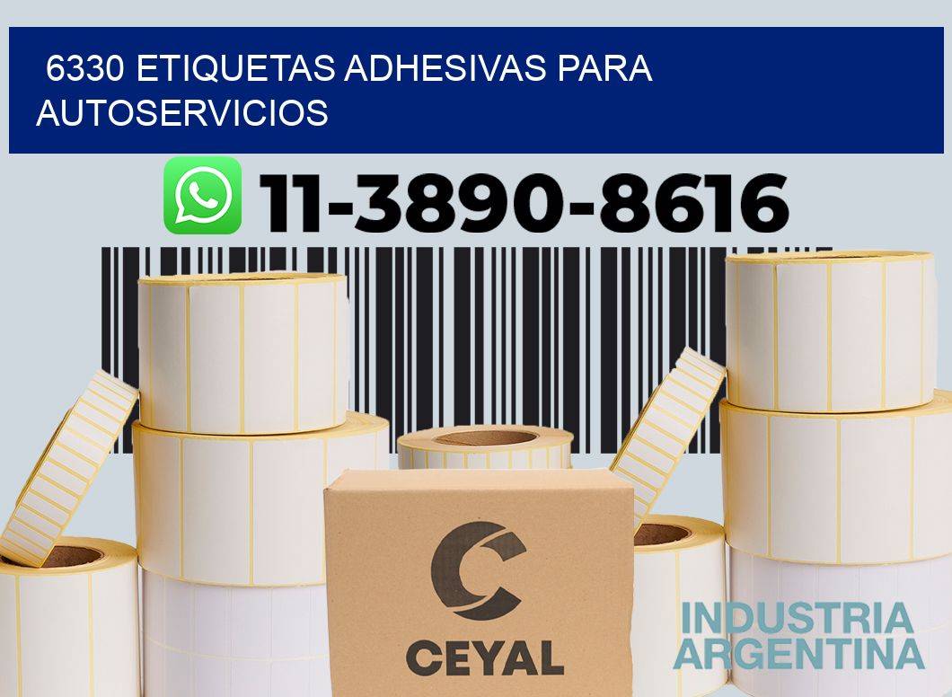 6330 Etiquetas adhesivas para autoservicios