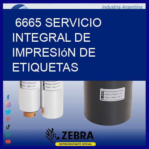 6665 Servicio integral de impresión de etiquetas