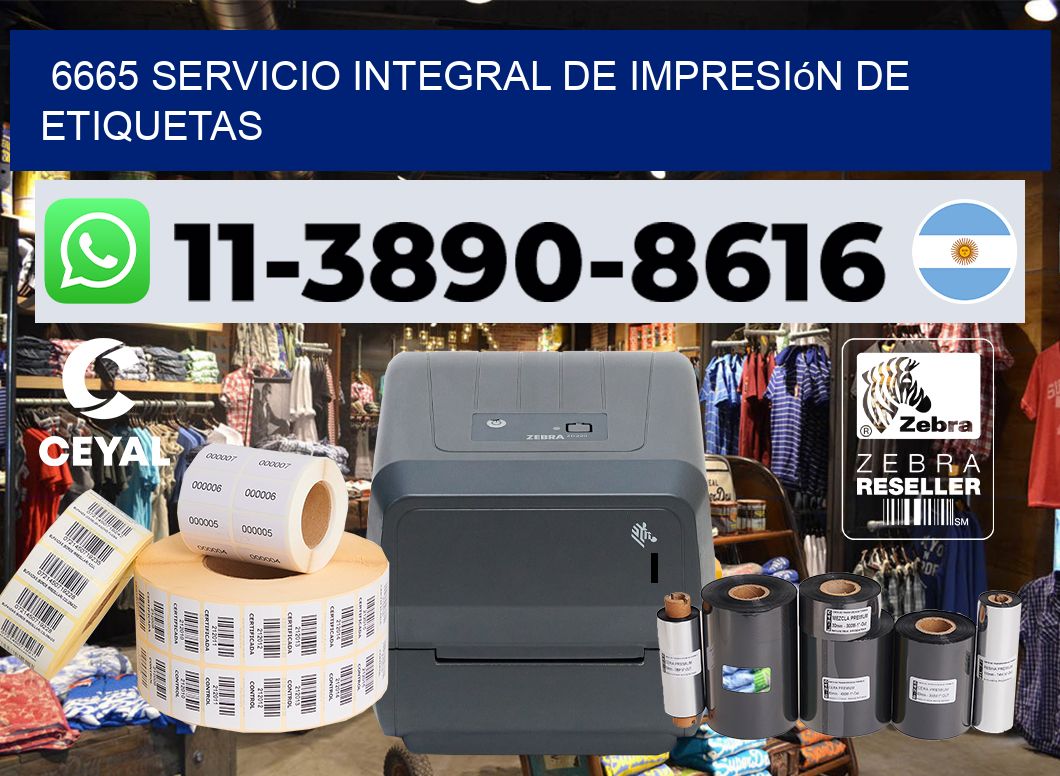 6665 Servicio integral de impresión de etiquetas