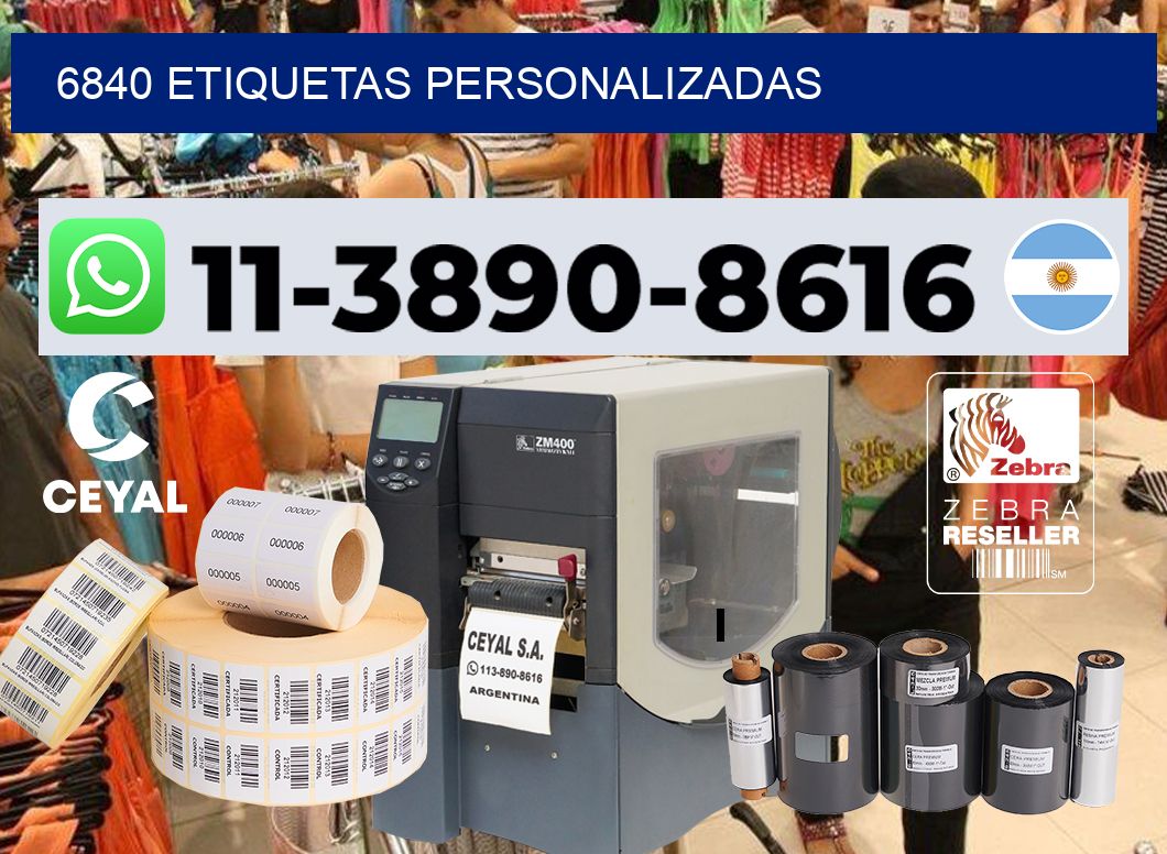 6840 etiquetas personalizadas