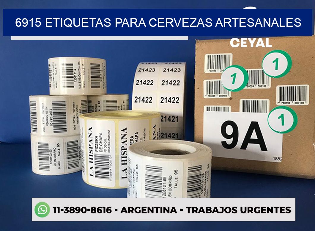 6915 Etiquetas para cervezas artesanales
