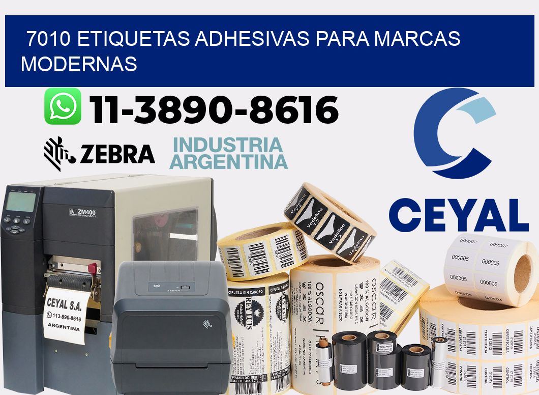 7010 Etiquetas adhesivas para marcas modernas