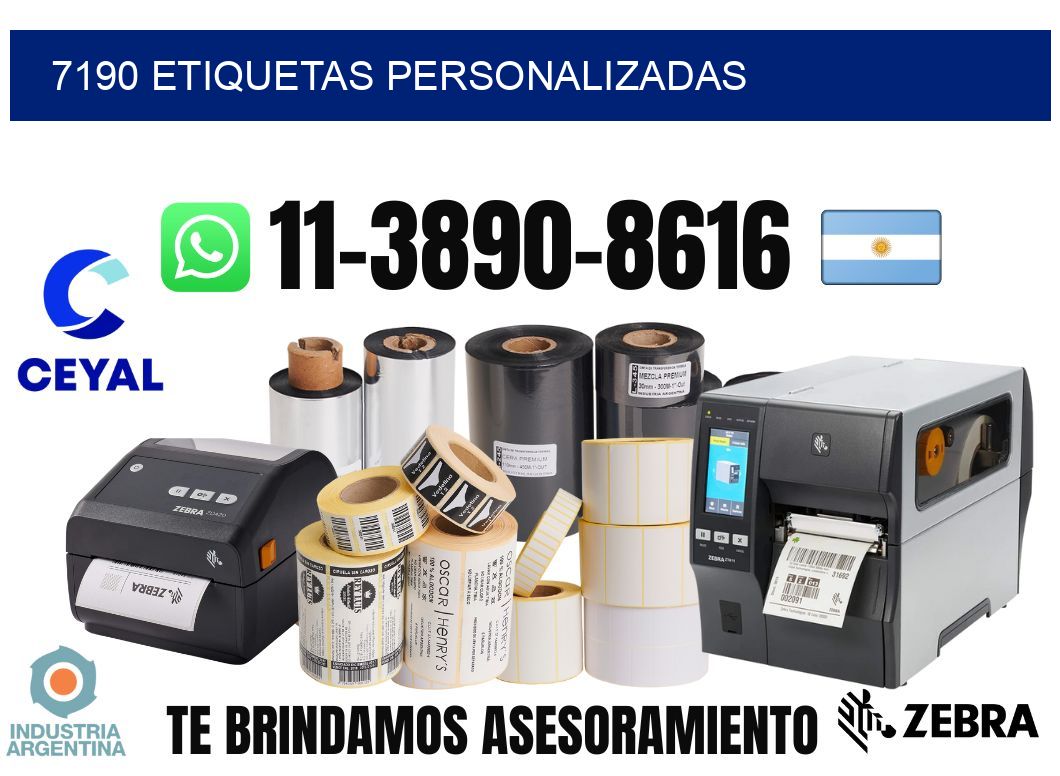 7190 etiquetas personalizadas