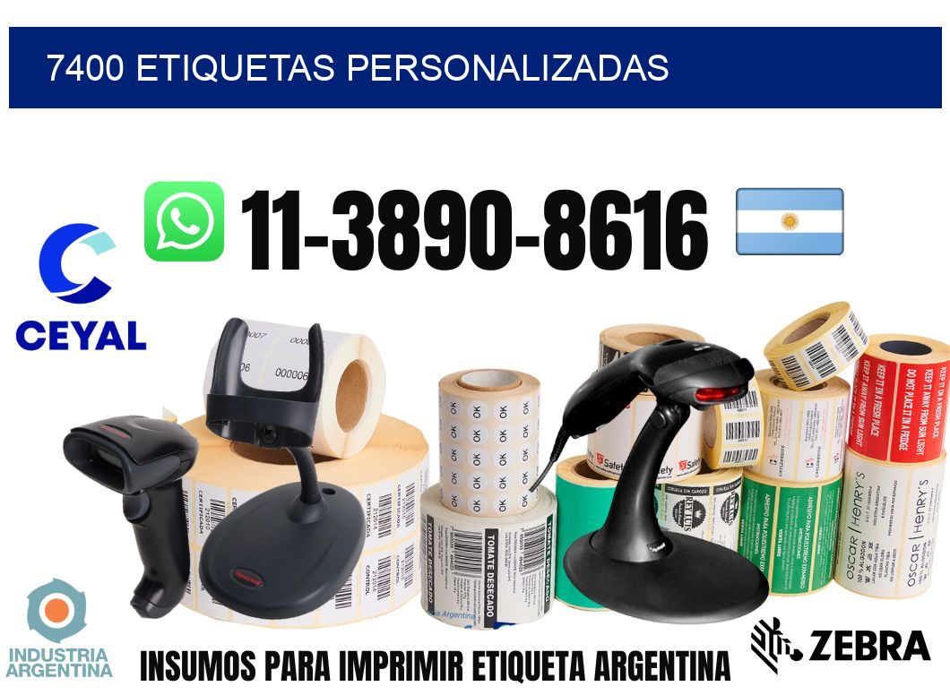7400 etiquetas personalizadas