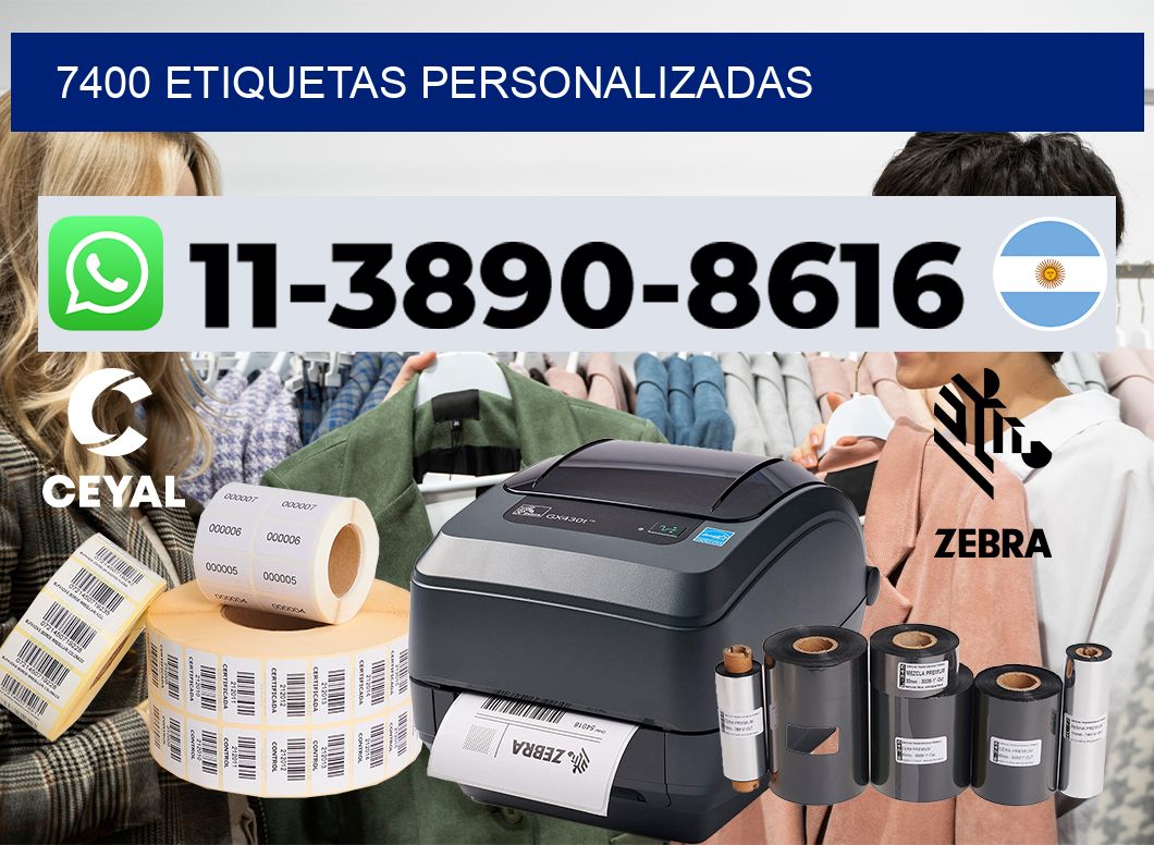 7400 etiquetas personalizadas