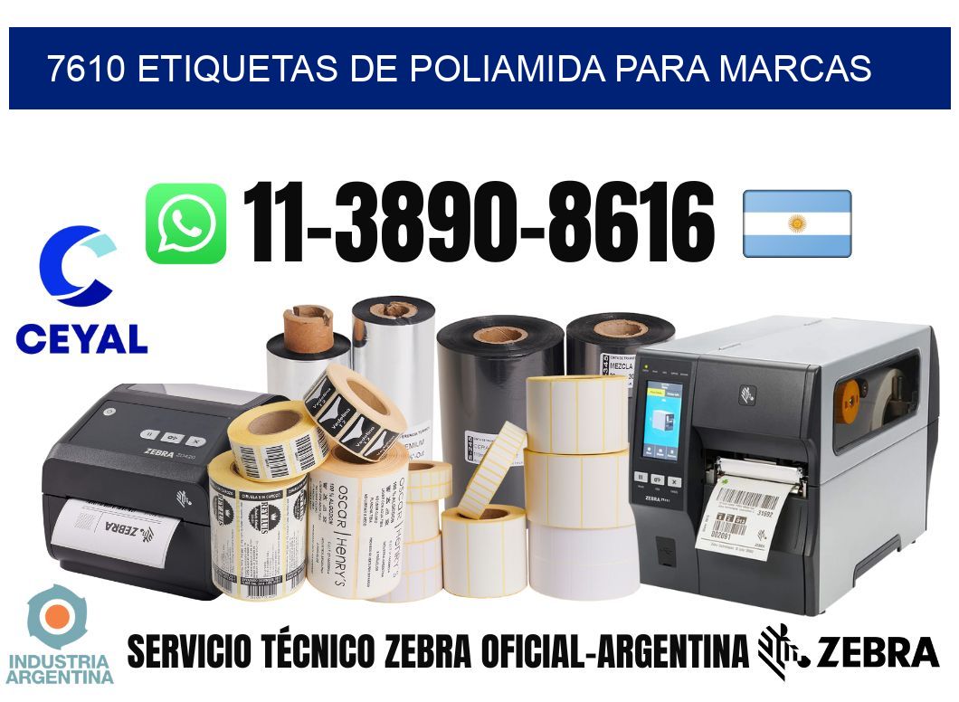 7610 Etiquetas de poliamida para marcas