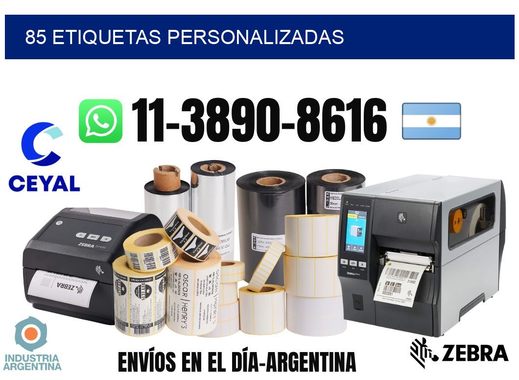 85 etiquetas personalizadas
