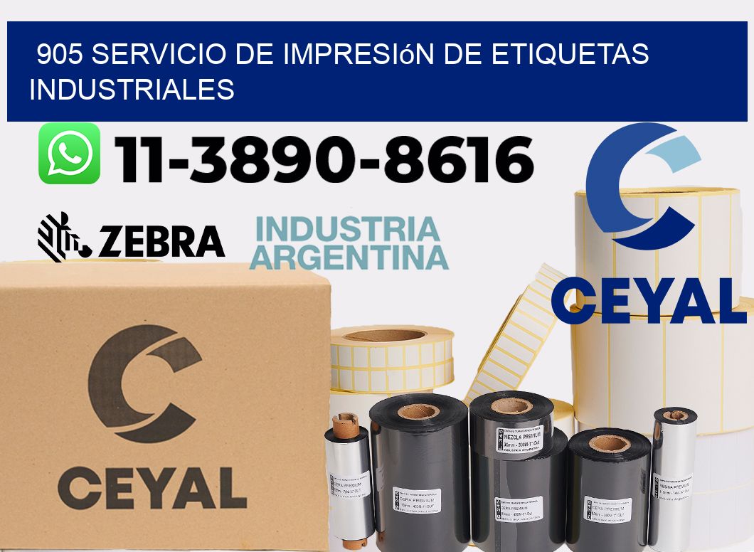 905 Servicio de impresión de etiquetas industriales
