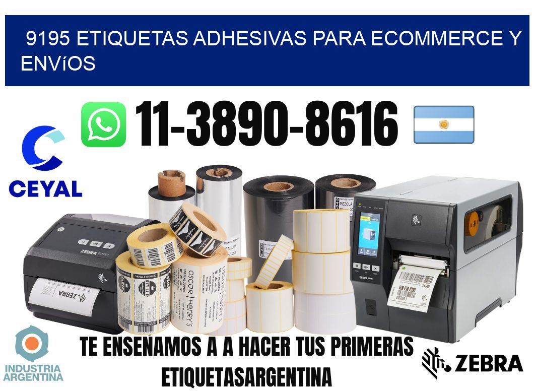 9195 Etiquetas adhesivas para ecommerce y envíos