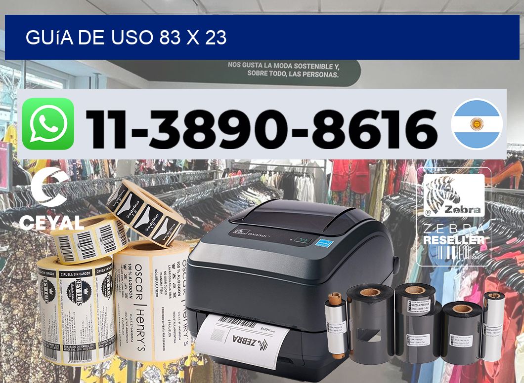 Guía de uso 83 x 23