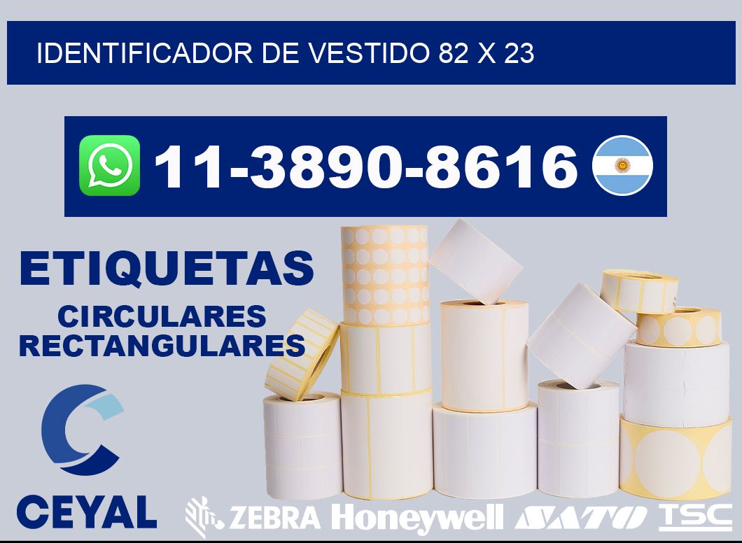 Identificador de vestido 82 x 23