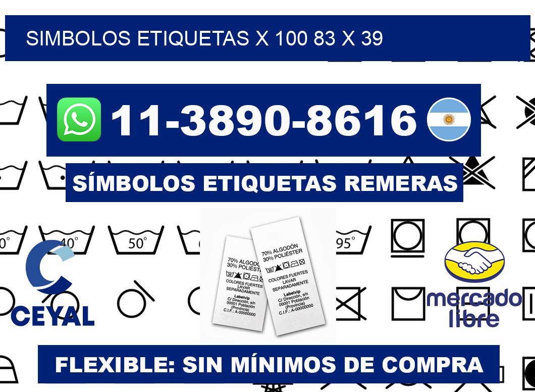 SIMBOLOS ETIQUETAS X 100 83 x 39