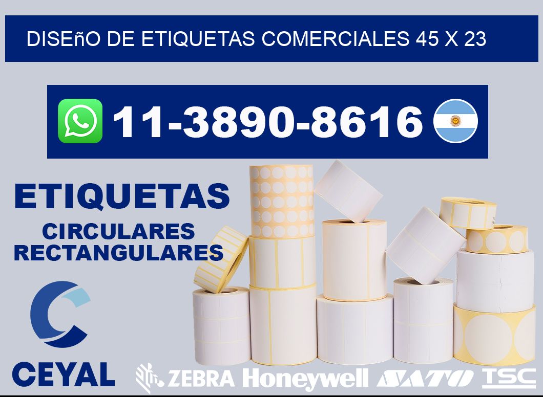diseño de etiquetas comerciales 45 x 23
