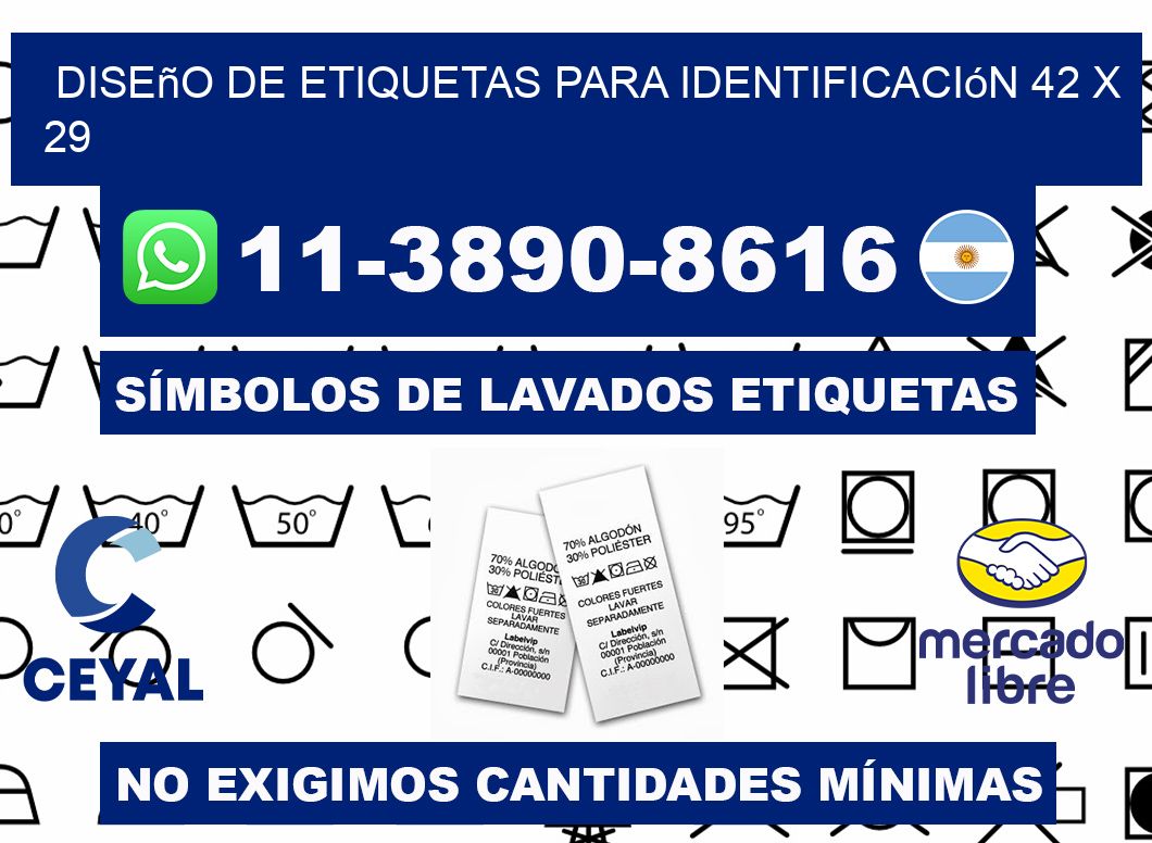 diseño de etiquetas para identificación 42 x 29