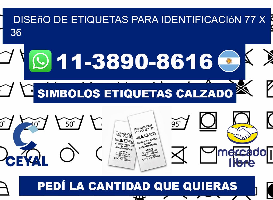 diseño de etiquetas para identificación 77 x 36