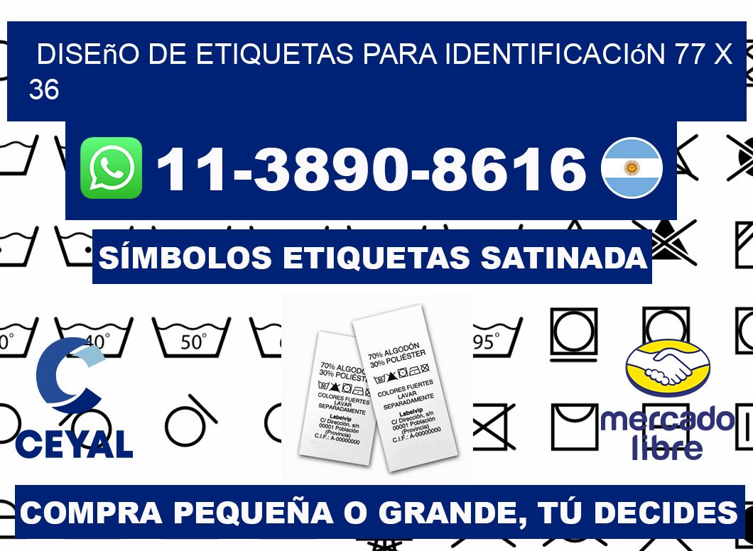 diseño de etiquetas para identificación 77 x 36