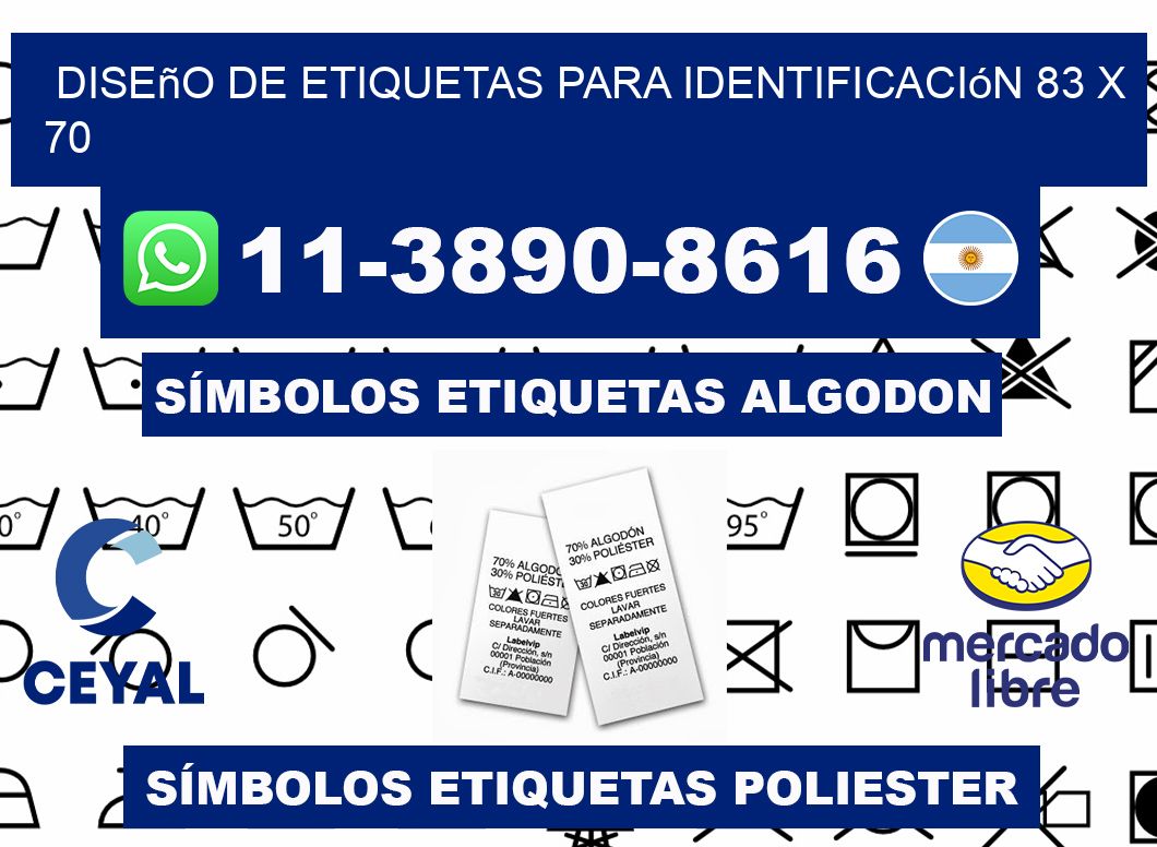 diseño de etiquetas para identificación 83 x 70