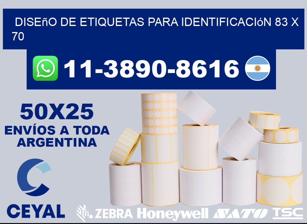 diseño de etiquetas para identificación 83 x 70