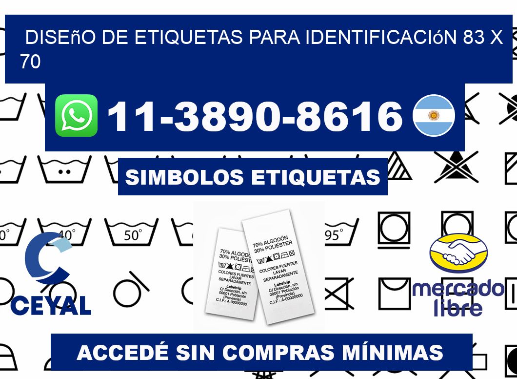 diseño de etiquetas para identificación 83 x 70