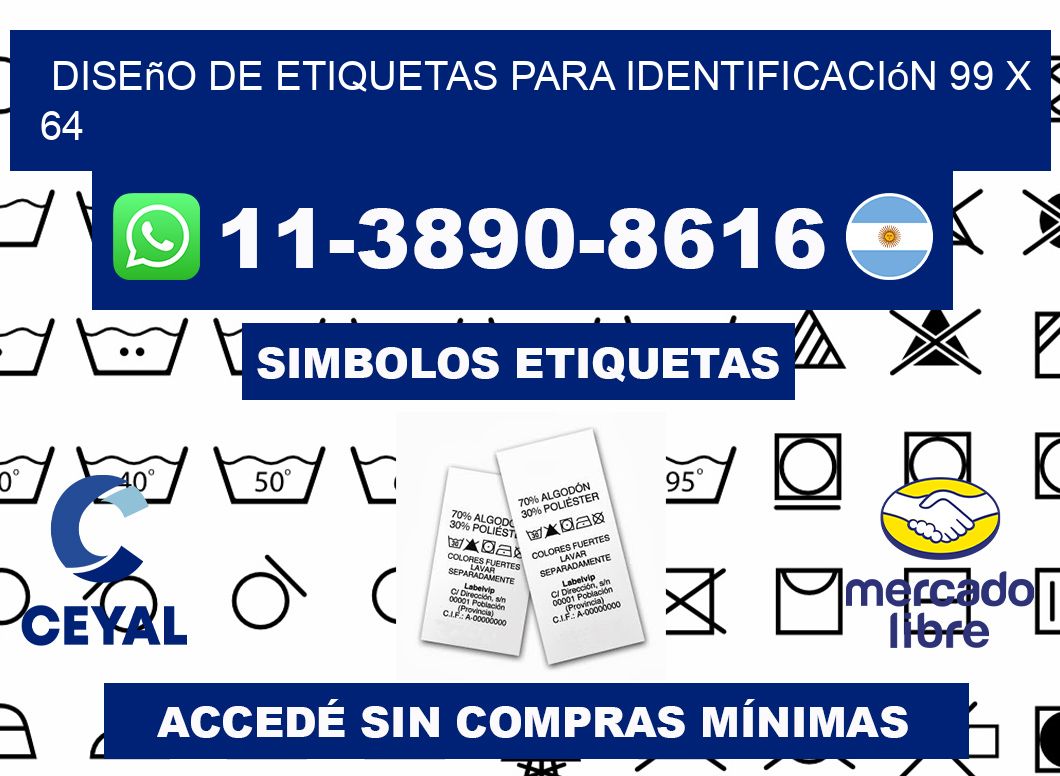 diseño de etiquetas para identificación 99 x 64