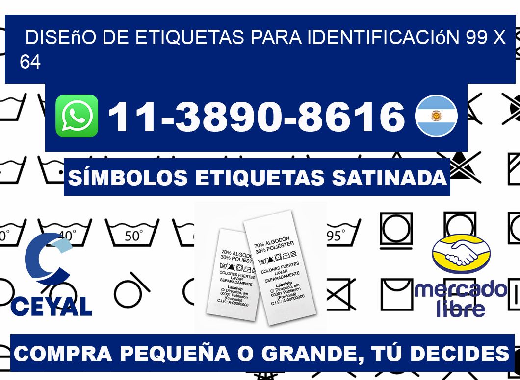 diseño de etiquetas para identificación 99 x 64