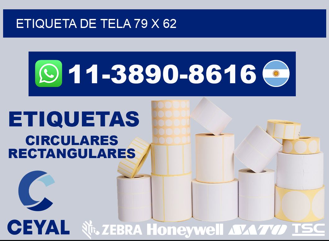 etiqueta de tela 79 x 62