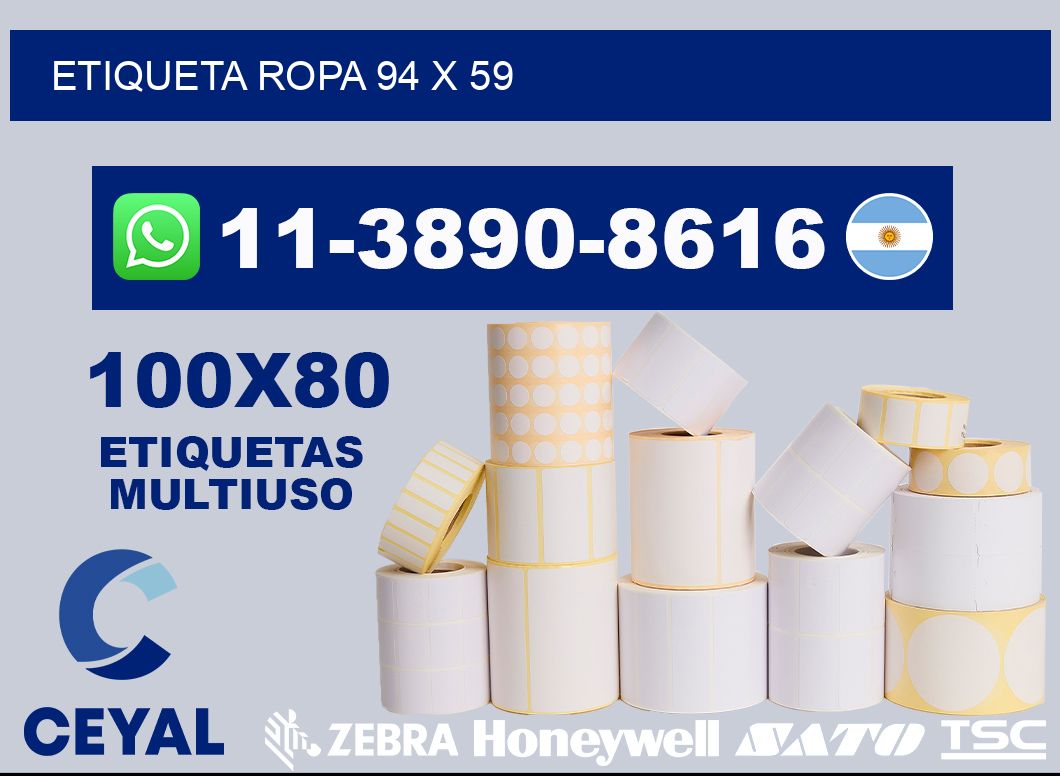 etiqueta ropa 94 x 59