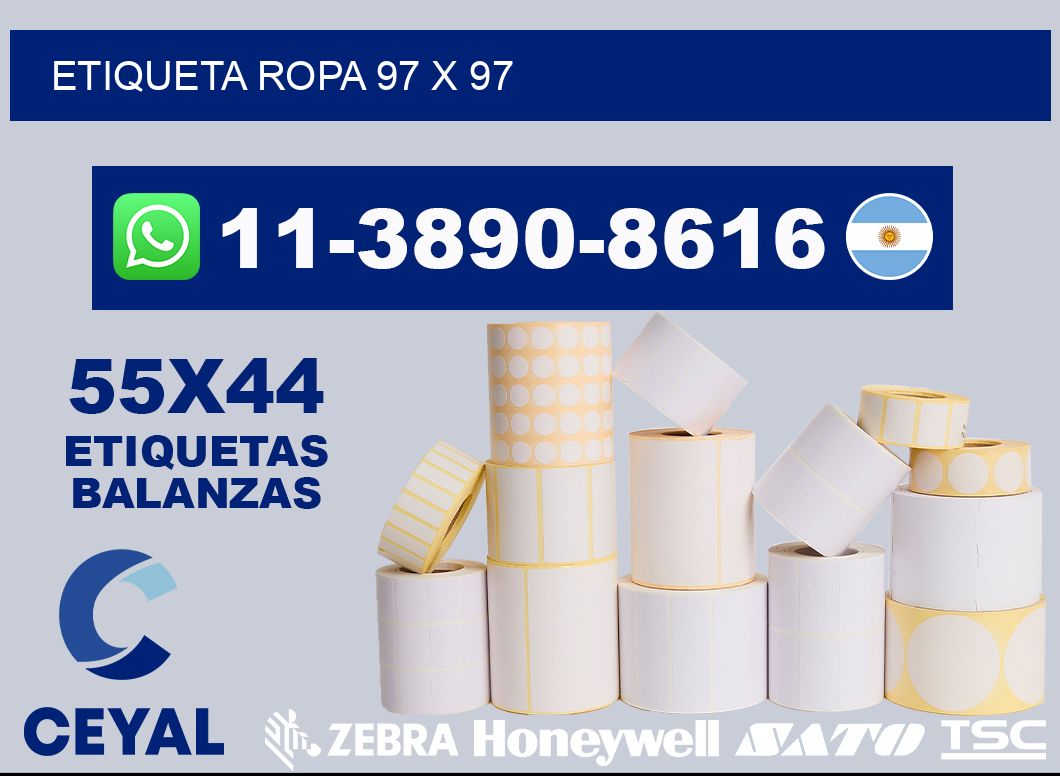 etiqueta ropa 97 x 97