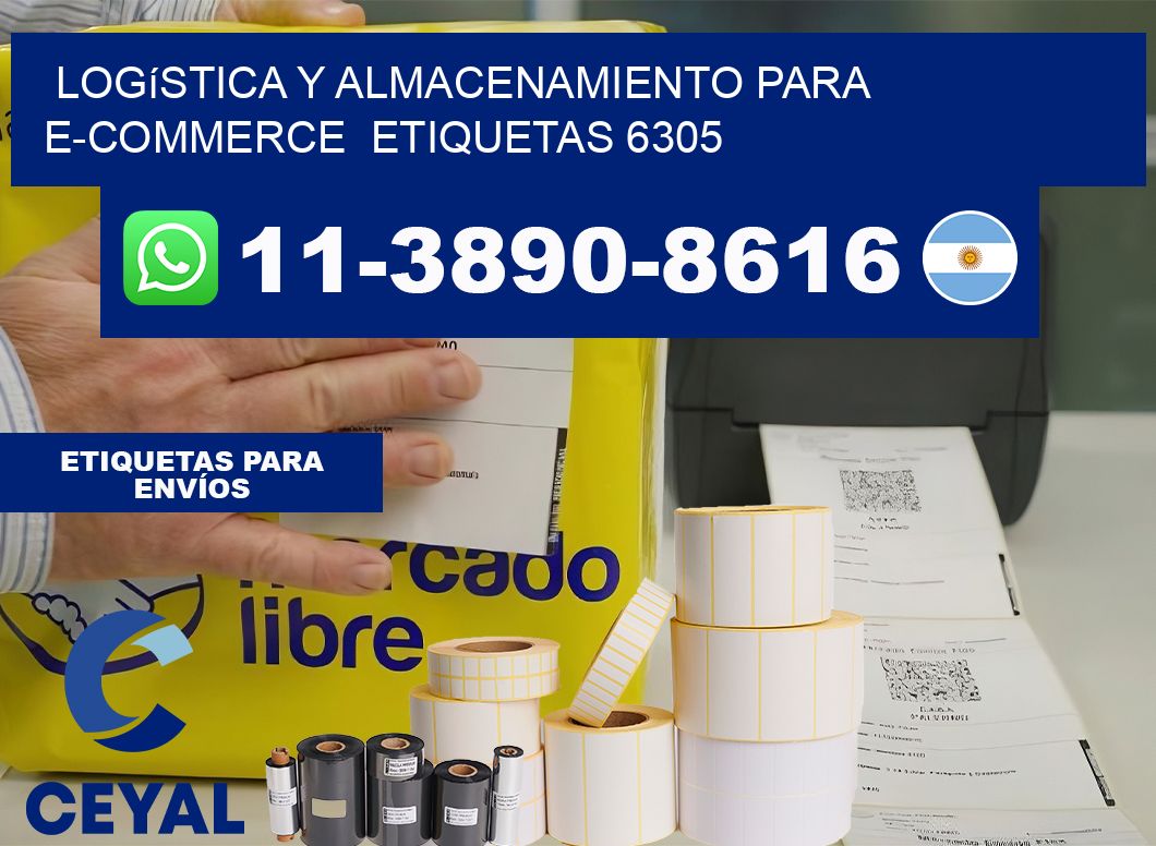 Logística y almacenamiento para e-commerce  etiquetas 6305