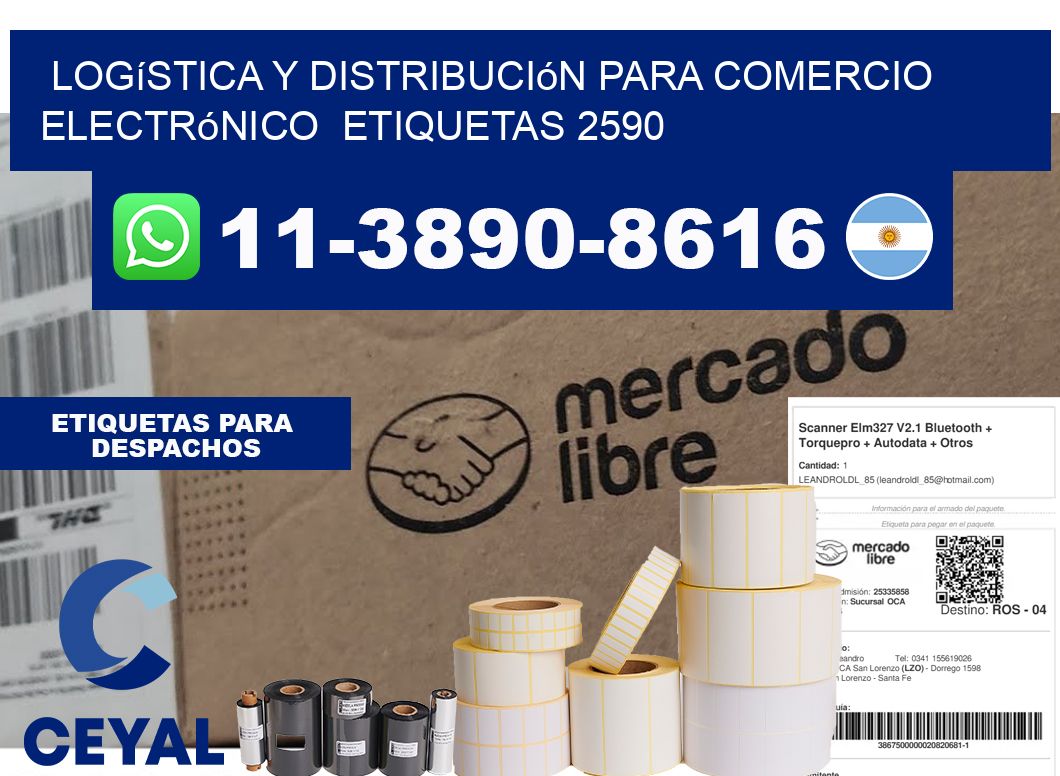 Logística y distribución para comercio electrónico  etiquetas 2590