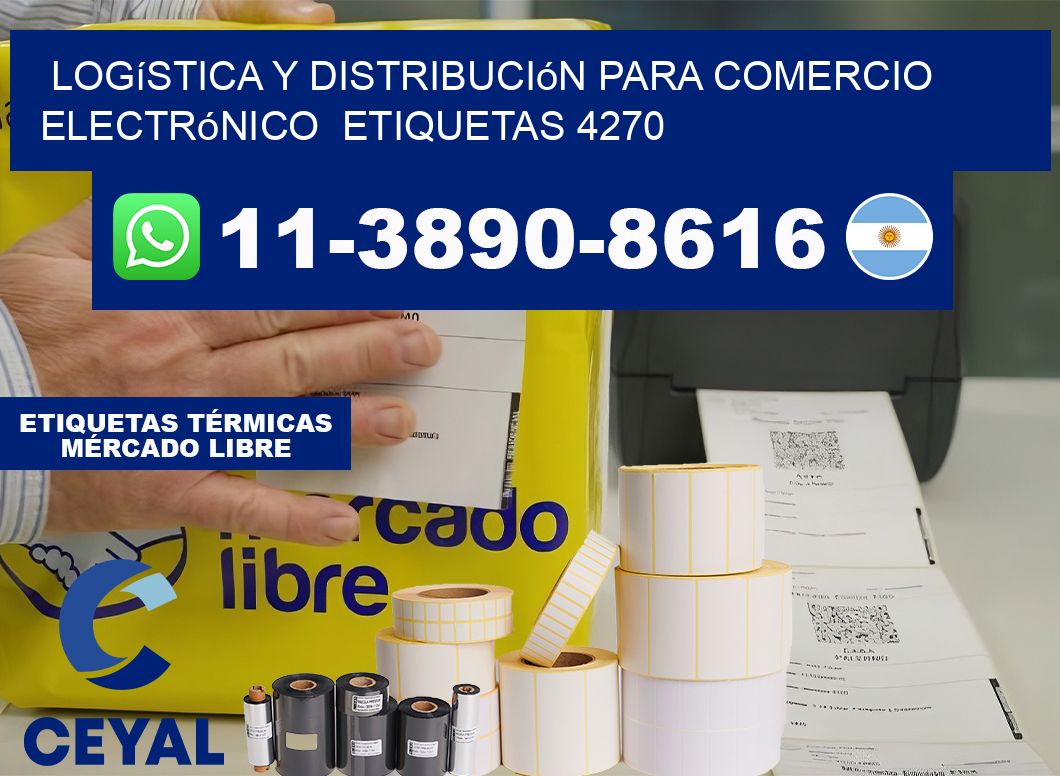 Logística y distribución para comercio electrónico  etiquetas 4270
