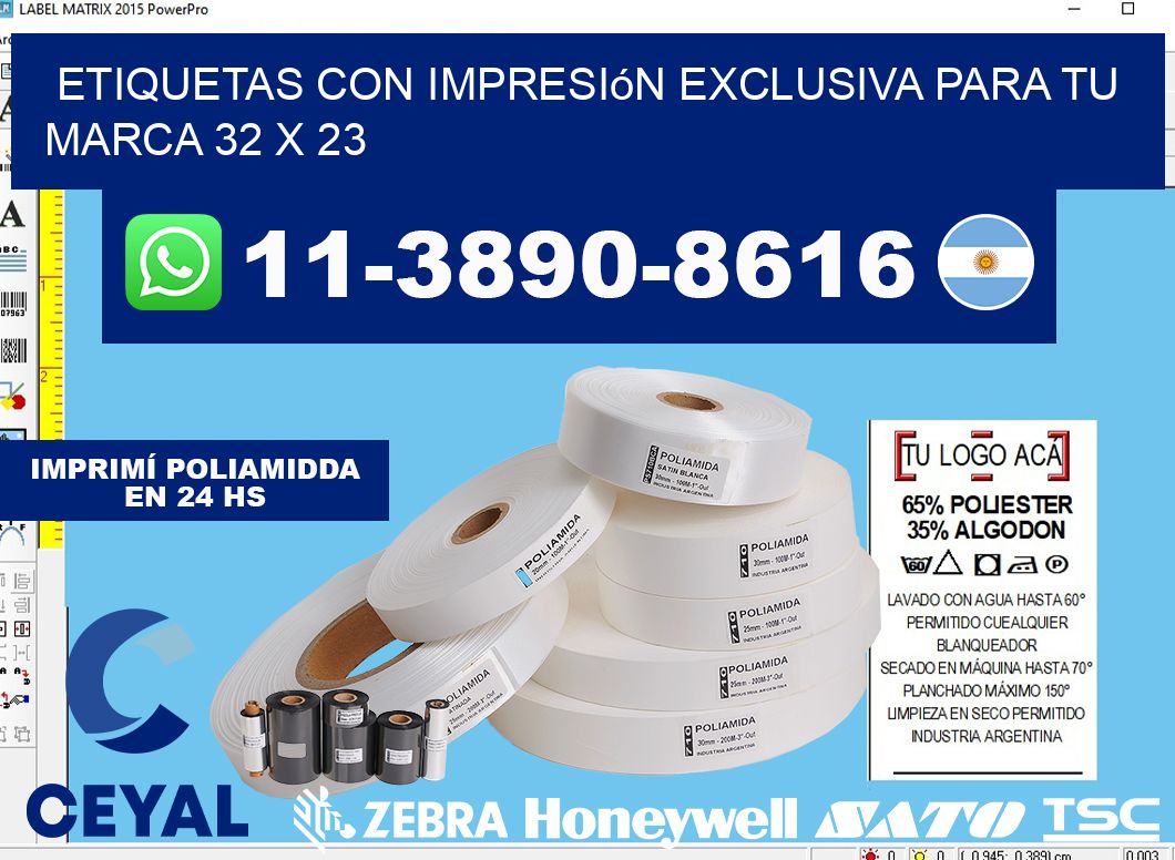 etiquetas con impresión exclusiva para tu marca 32 x 23