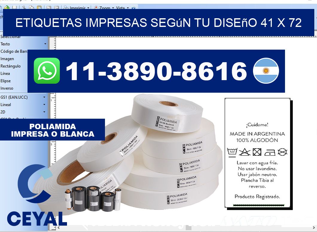 etiquetas impresas según tu diseño 41 x 72
