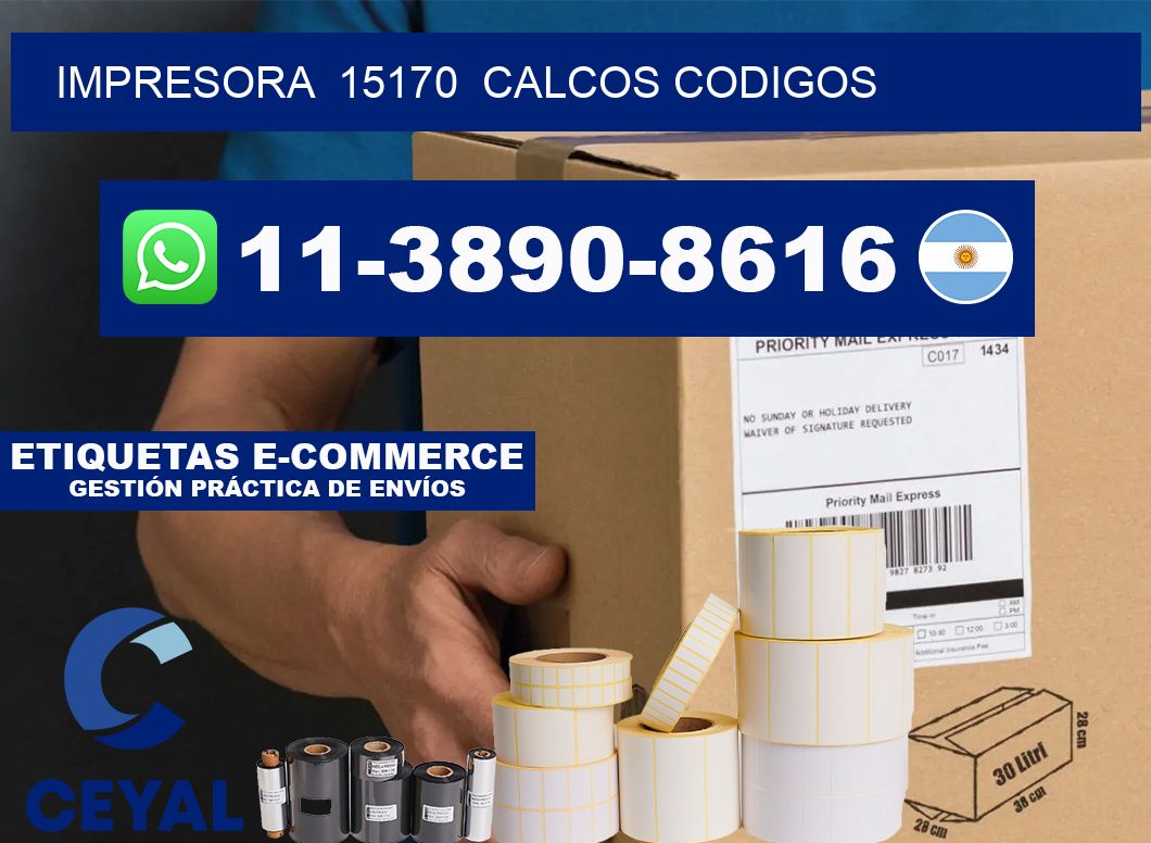 impresora  15170  calcos codigos