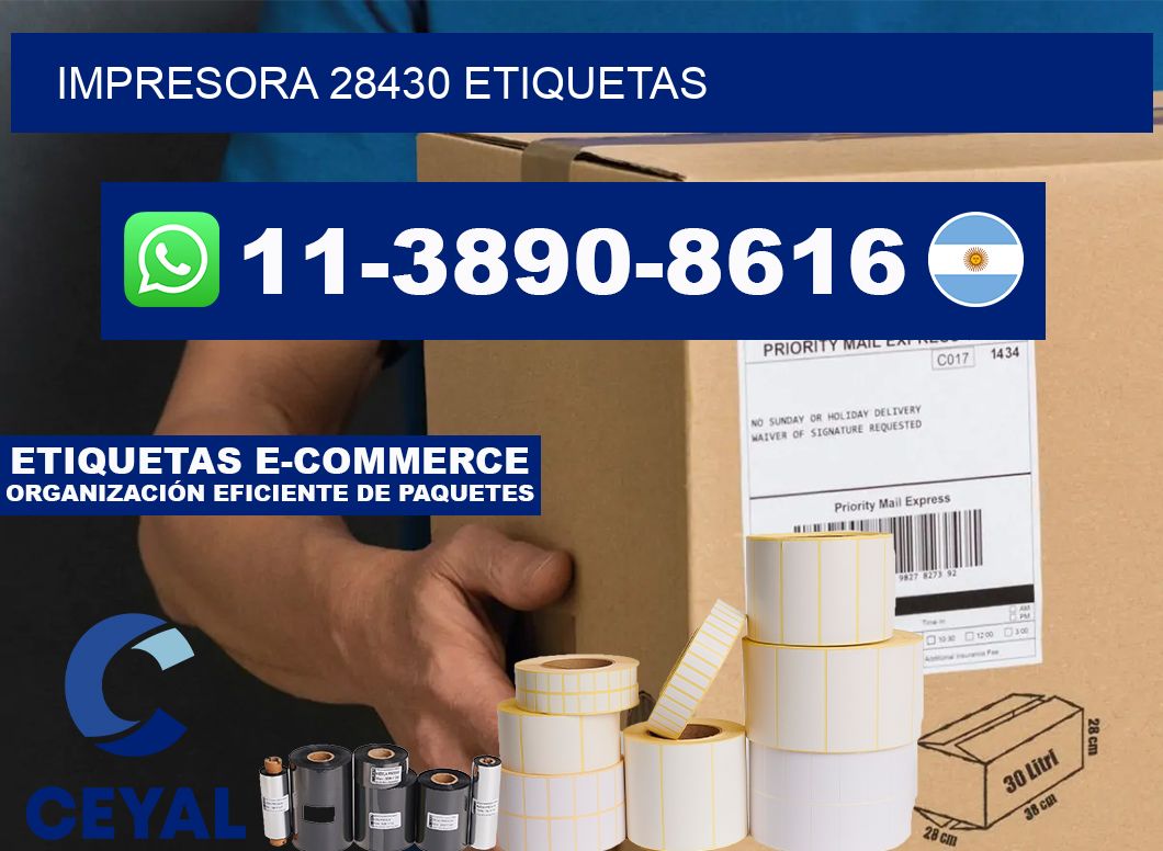 impresora 28430 etiquetas