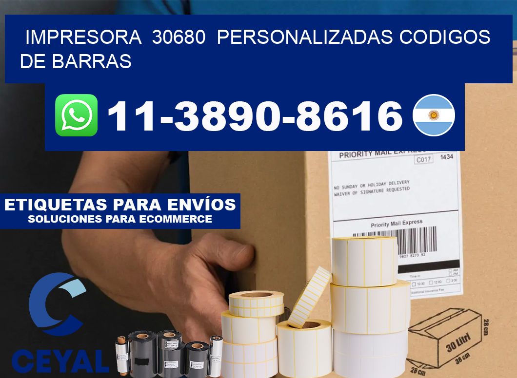 impresora  30680  personalizadas codigos de barras
