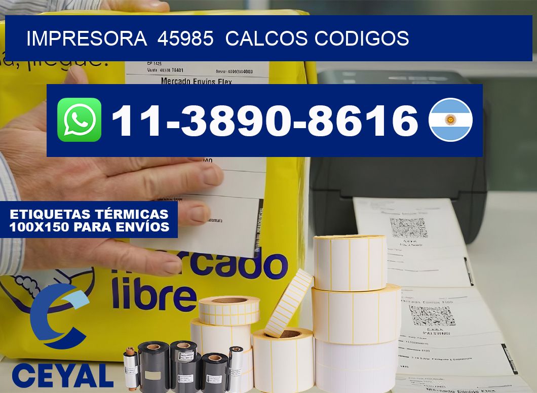 impresora  45985  calcos codigos