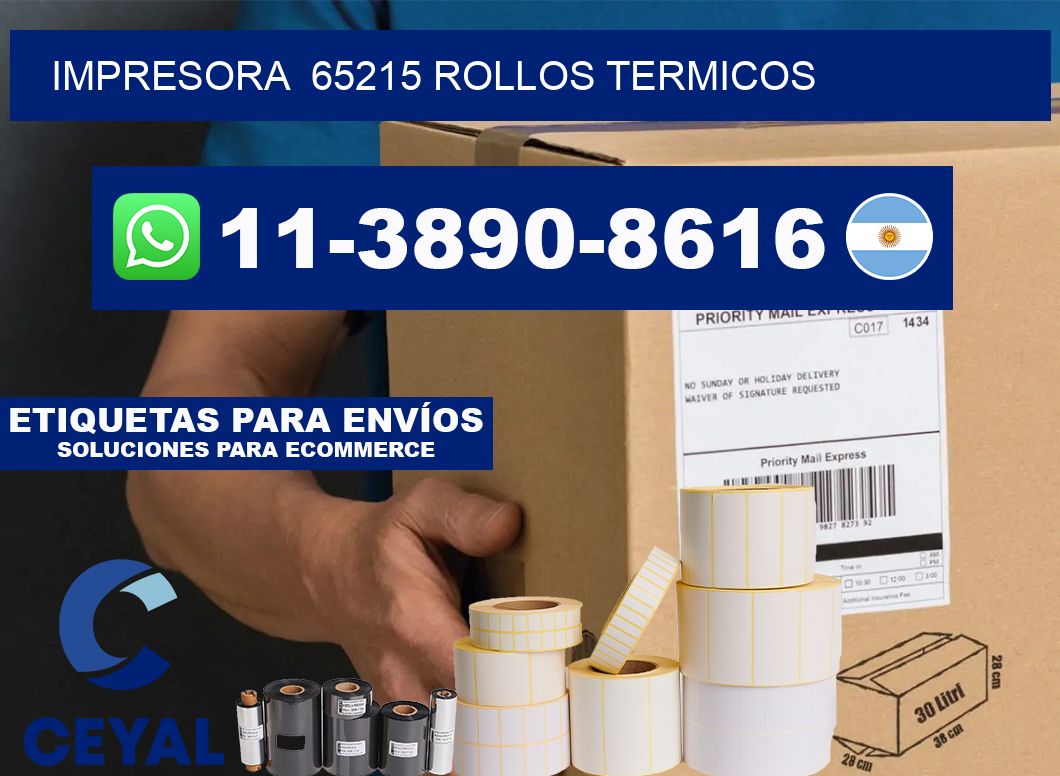 impresora  65215 rollos termicos