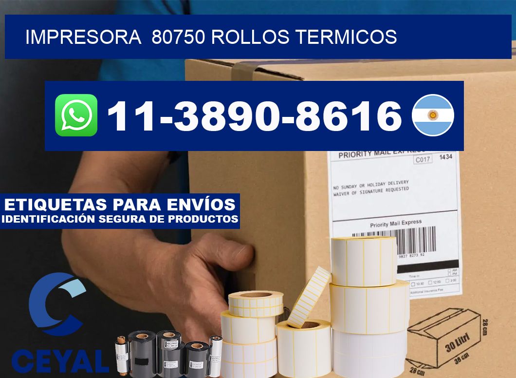 impresora  80750 rollos termicos