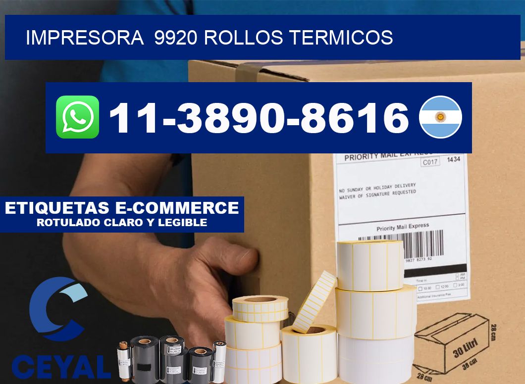 impresora  9920 rollos termicos