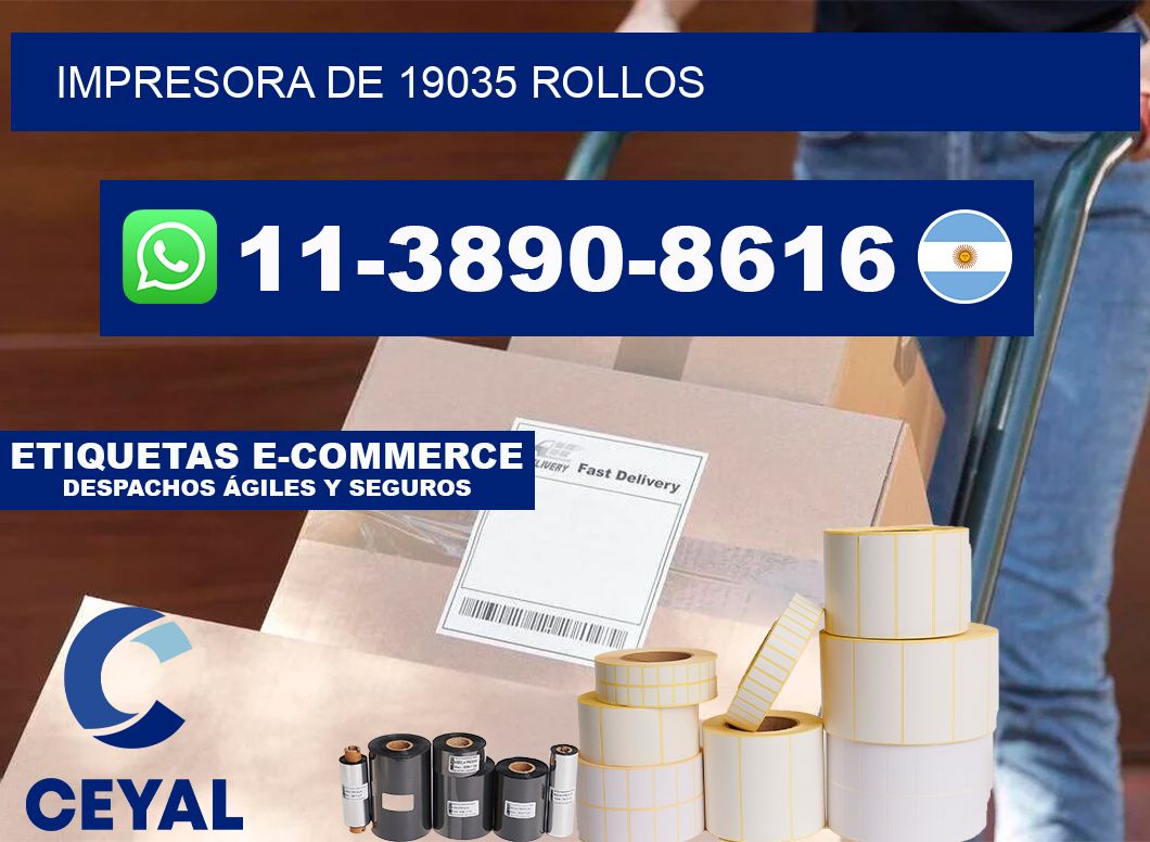 impresora de 19035 rollos