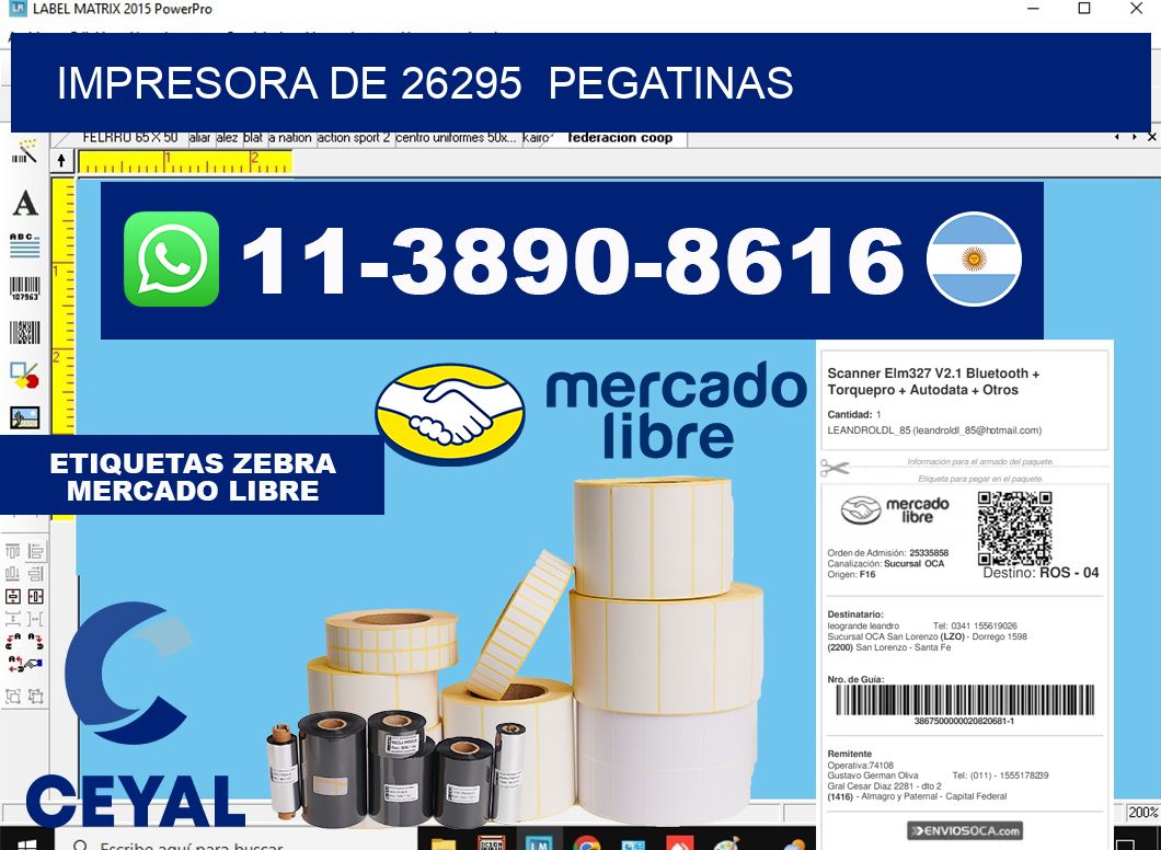 impresora de 26295  pegatinas