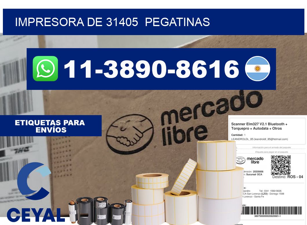 impresora de 31405  pegatinas