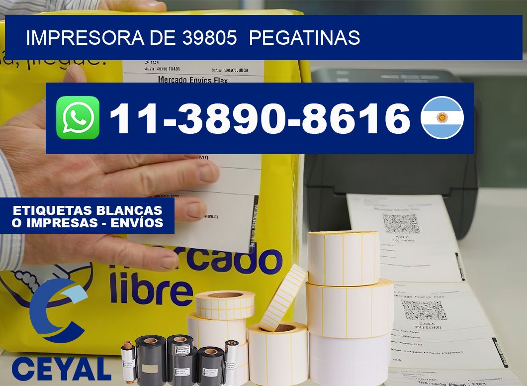 impresora de 39805  pegatinas